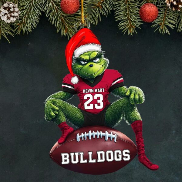 Personalized Gifts For Football Lover Ornament Christmas - Image 3