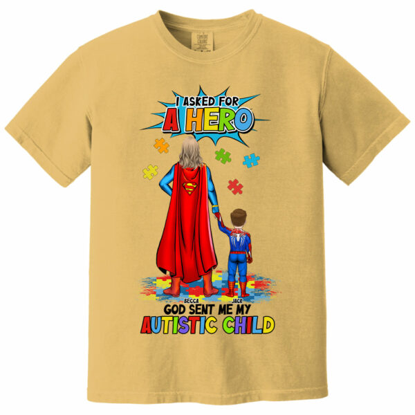 Personalized Gifts For Superhero Autism Mom Shirt - Image 6