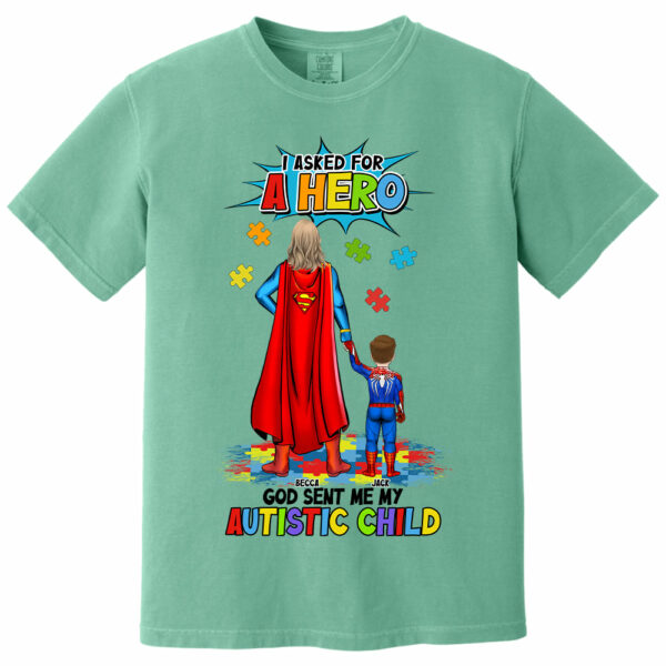 Personalized Gifts For Superhero Autism Mom Shirt - Image 5