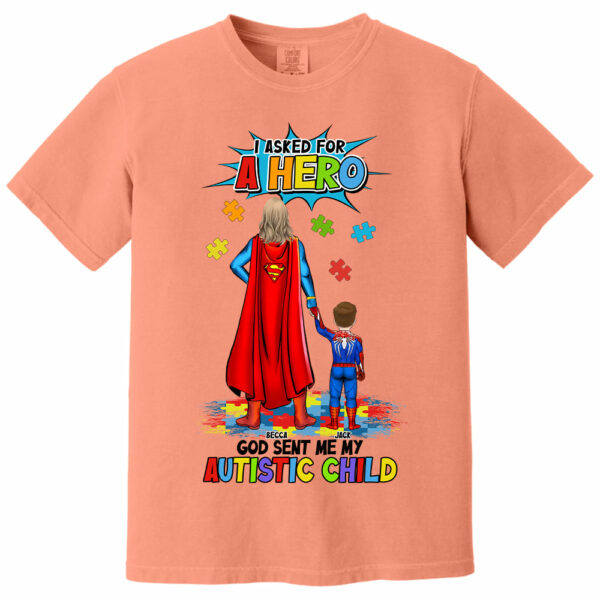 Personalized Gifts For Superhero Autism Mom Shirt - Image 7