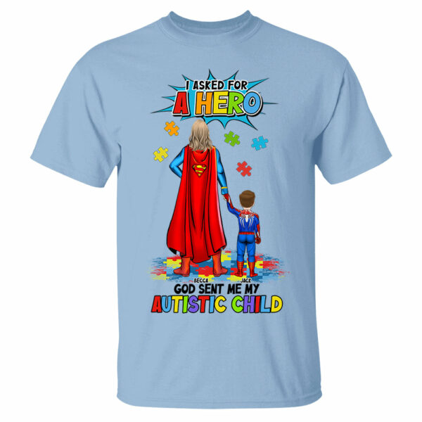 Personalized Gifts For Superhero Autism Mom Shirt - Image 15