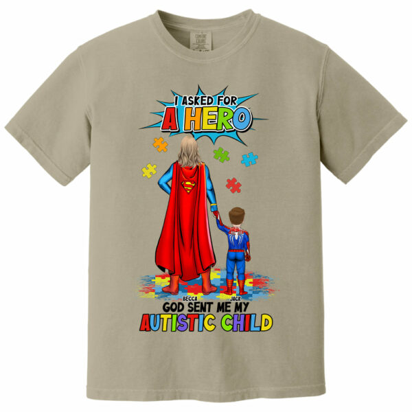 Personalized Gifts For Superhero Autism Mom Shirt - Image 4