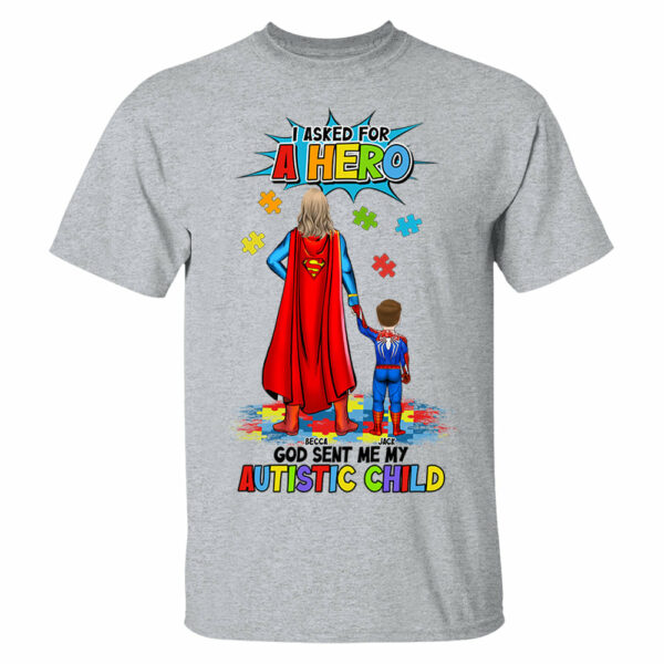 Personalized Gifts For Superhero Autism Mom Shirt - Image 12