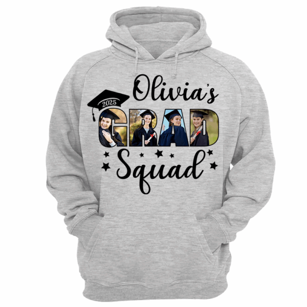 Personalized Grad Squad T-Shirt, Graduation Shirts, Matching Family Graduation Shirts, Graduation Mom, Graduation 2024 Grad Squad K1702 - Image 7