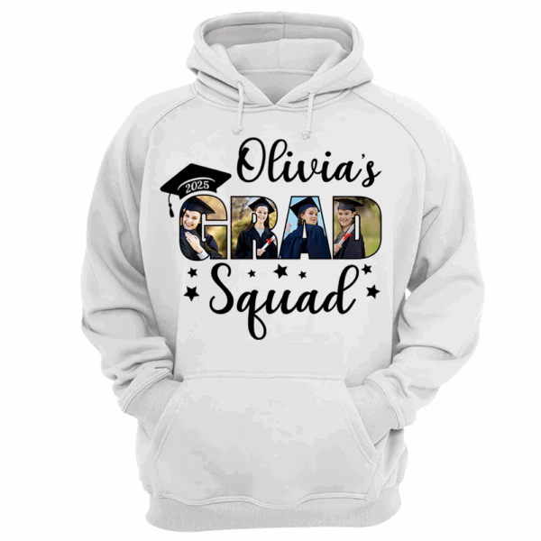 Personalized Grad Squad T-Shirt, Graduation Shirts, Matching Family Graduation Shirts, Graduation Mom, Graduation 2024 Grad Squad K1702 - Image 4