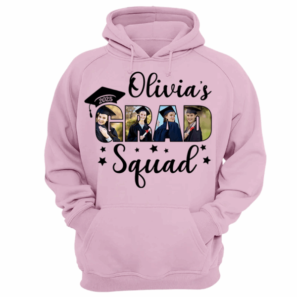 Personalized Grad Squad T-Shirt, Graduation Shirts, Matching Family Graduation Shirts, Graduation Mom, Graduation 2024 Grad Squad K1702 - Image 13