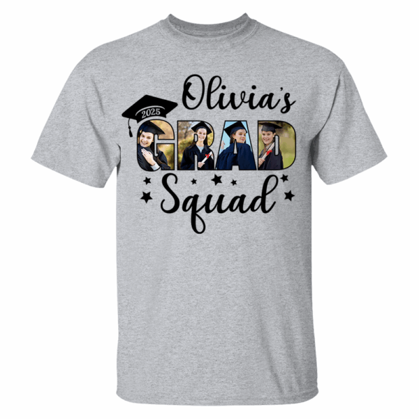 Personalized Grad Squad T-Shirt, Graduation Shirts, Matching Family Graduation Shirts, Graduation Mom, Graduation 2024 Grad Squad K1702 - Image 5