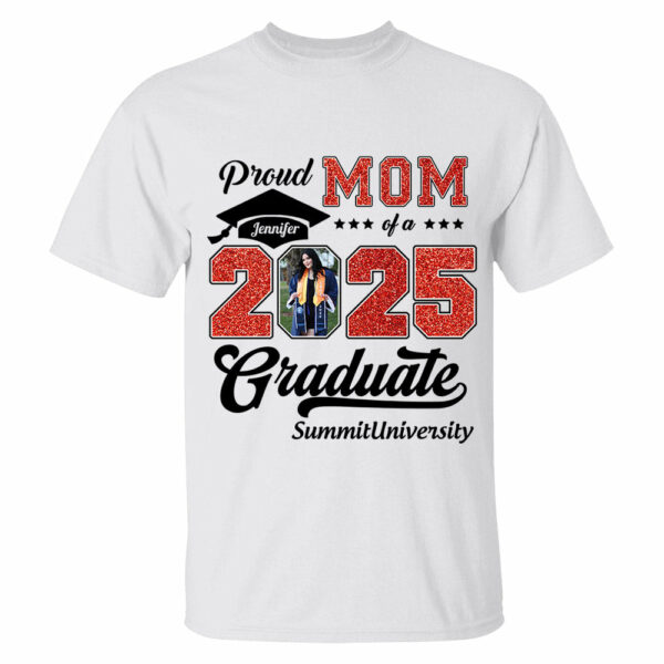 Personalized Graduation 2025 Shirts, Proud Family Graduate 2025, Graduate Pictureand Photo Class Of 2025 - YN2103 - Image 2