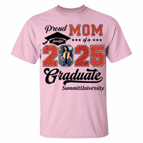 Personalized Graduation 2025 Shirts, Proud Family Graduate 2025, Graduate Pictureand Photo Class Of 2025 - YN2103 - Image 4