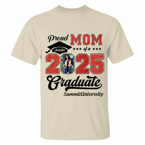 Personalized Graduation 2025 Shirts, Proud Family Graduate 2025, Graduate Pictureand Photo Class Of 2025 - YN2103 - Image 3