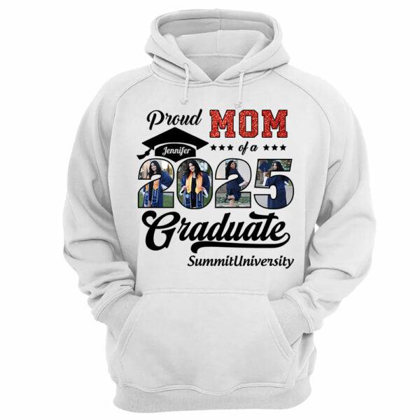 Personalized Graduation 2025 Shirts, Proud Mom Graduate 2025 Shirt, Graduation For Gift - YN2103 - Image 9