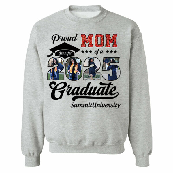 Personalized Graduation 2025 Shirts, Proud Mom Graduate 2025 Shirt, Graduation For Gift - YN2103 - Image 7