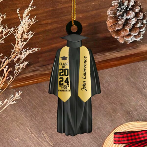 Personalized Graduation Ornament, Personalized Class of 2025 Ornament, High School Graduation Gift, College Graduated, New Graduate Gift - Image 3