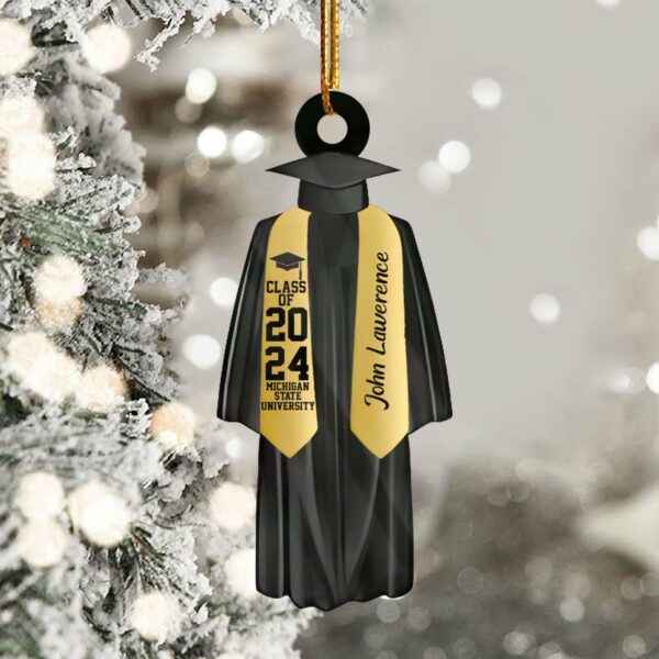 Personalized Graduation Ornament, Personalized Class of 2025 Ornament, High School Graduation Gift, College Graduated, New Graduate Gift - Image 2