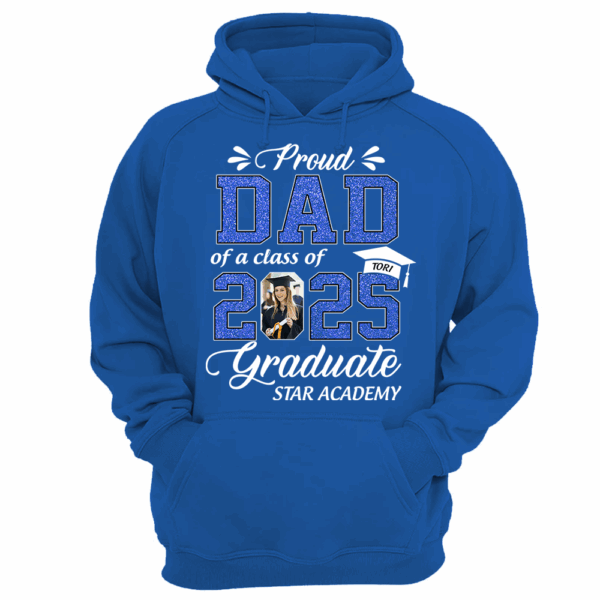 Personalized Graduation Shirts Class of 2025 for Proud Dad in Graduation of Son, Daughter, Gift for Dad - Image 13