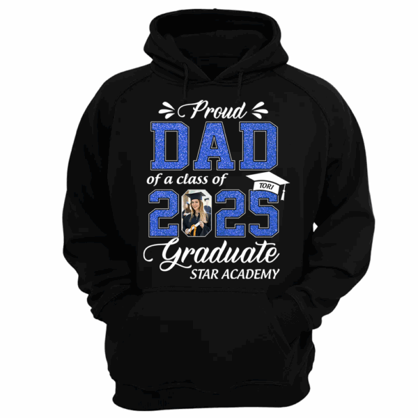 Personalized Graduation Shirts Class of 2025 for Proud Dad in Graduation of Son, Daughter, Gift for Dad - Image 10