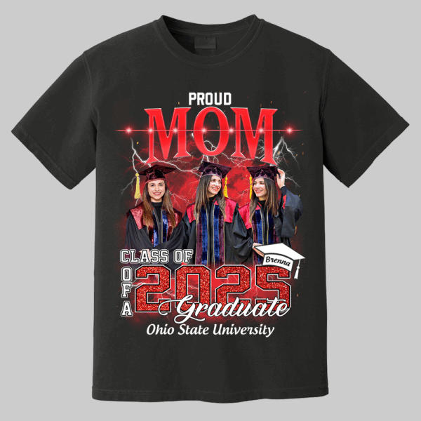 Personalized Graduation Shirts Custom Graduation Shirt Class Of 2025 Family Gifts For Family Member Graduation Shirt Proud Family Shirt - Image 2