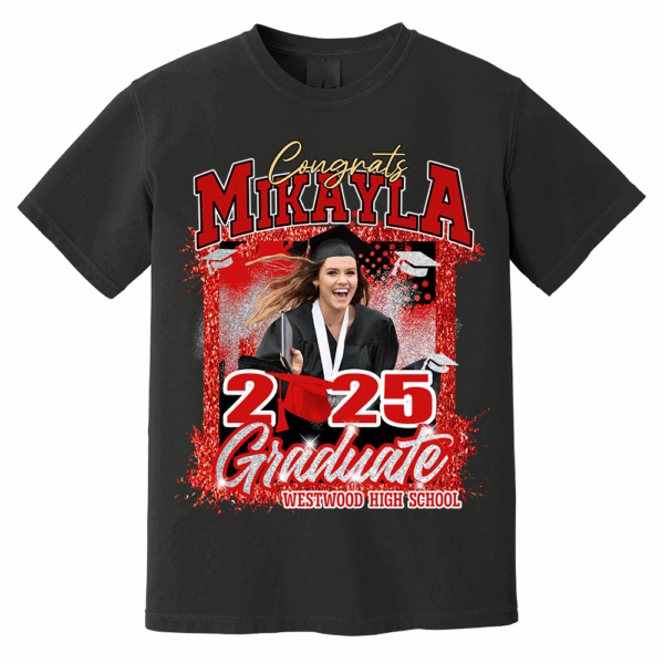Personalized Graduation Shirts, Custom Photo 2025 Graduation Shirt - Image 5