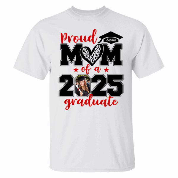Personalized Graduation Shirts, Custom Photo For Mom Dad - Image 2