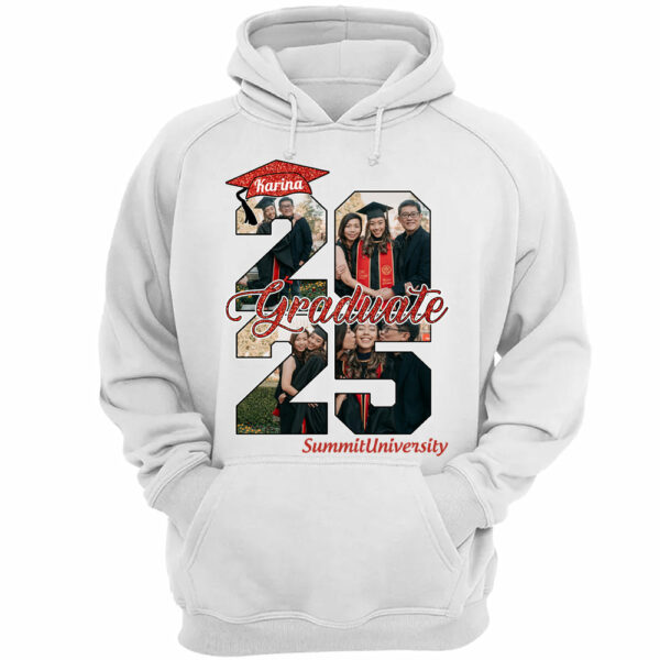 Personalized Graduation Shirts Proud Family Graduate 2025 Graduate Picture and Photo Class Of 2025 Senior Family Shirt, Graduation 2025 Gift - Image 10