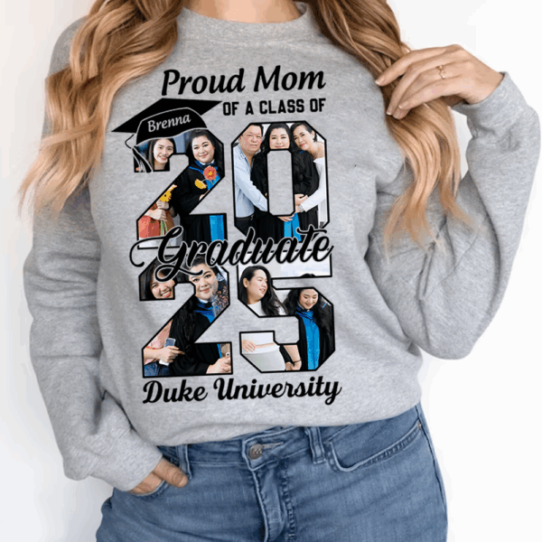 Personalized Graduation Shirts Proud Family Graduate 2025 Graduate Pictureand Photo Class Of 2025 Senior Family Shirt K1702 - Image 2