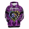Personalized Grandma Bear Heart 3D Shirt Grandma With Grandkids Name Bear 3D All Over Print Shirt Hoodie Zip Hoodie