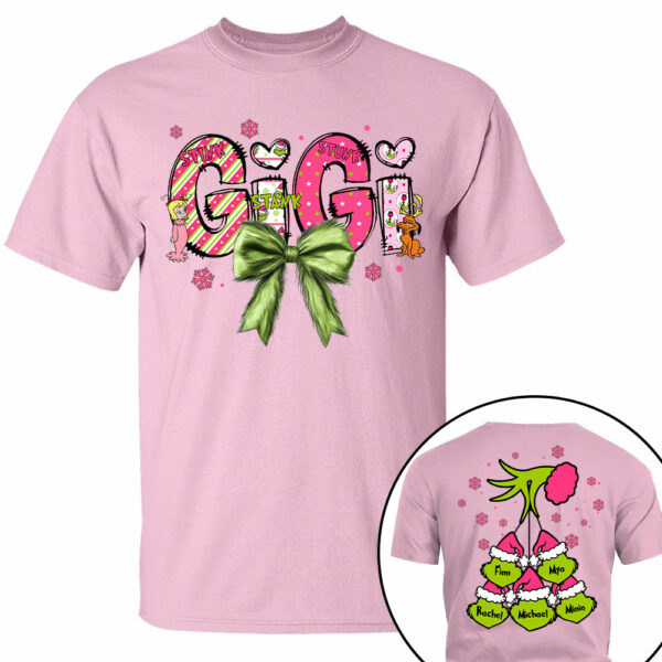 Personalized Grandma Coquette Sweatshirt, Custom Nana Mimi Gigi Shirt NA04 - Image 8