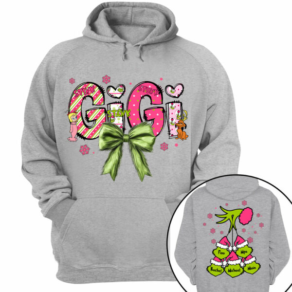Personalized Grandma Coquette Sweatshirt, Custom Nana Mimi Gigi Shirt NA04 - Image 11