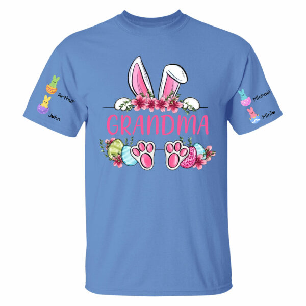 Personalized Grandma Easter Bunny And Kids Shirt - Image 3