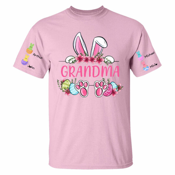 Personalized Grandma Easter Bunny And Kids Shirt - Image 7
