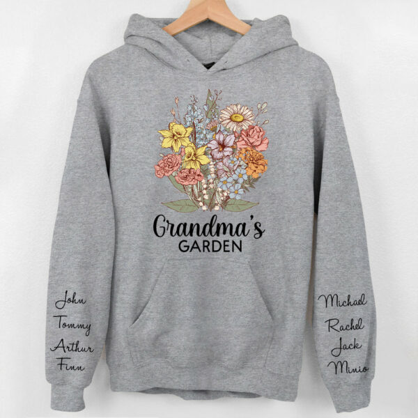 Personalized Grandma Garden Vintage Sweatshirt Gift For Grandmas - Birthday Gift For Mom - Image 9