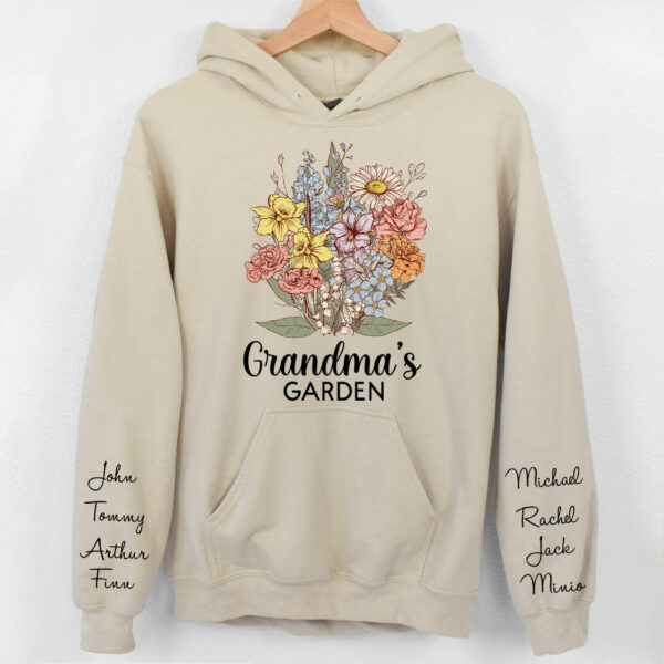 Personalized Grandma Garden Vintage Sweatshirt Gift For Grandmas - Birthday Gift For Mom - Image 5