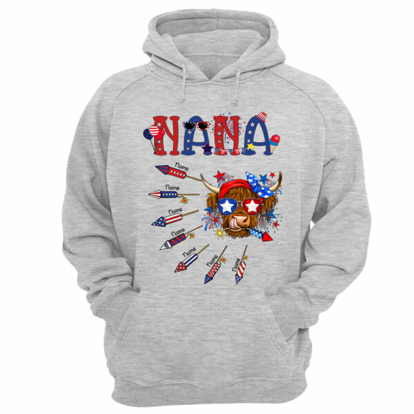Personalized Grandma Patriotic With Firecrackers, Cute 4Th Of July Shirt For Grandma - Image 11