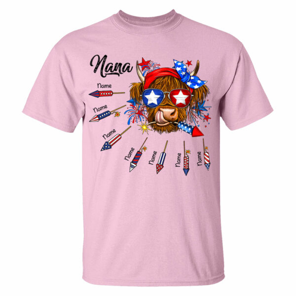 Personalized Grandma Patriotic With Firecrackers, Cute 4Th Of July Shirt For Grandma Vr2 - Image 3