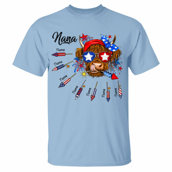 Personalized Grandma Patriotic With Firecrackers, Cute 4Th Of July Shirt For Grandma Vr2 - Image 4