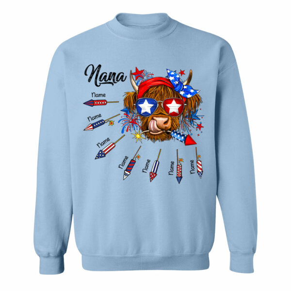 Personalized Grandma Patriotic With Firecrackers, Cute 4Th Of July Shirt For Grandma Vr2 - Image 8