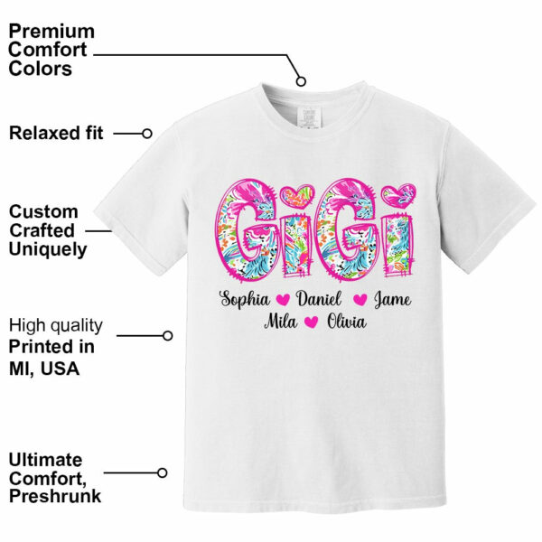 Personalized Grandma Shirt, Custom Nickname and Kid, Gift For Mother's Day T1807 - Image 11