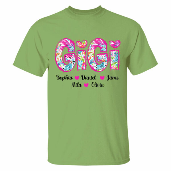Personalized Grandma Shirt, Custom Nickname and Kid, Gift For Mother's Day T1807 - Image 5