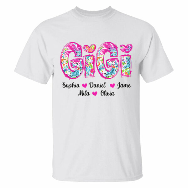 Personalized Grandma Shirt, Custom Nickname and Kid, Gift For Mother's Day T1807 - Image 6
