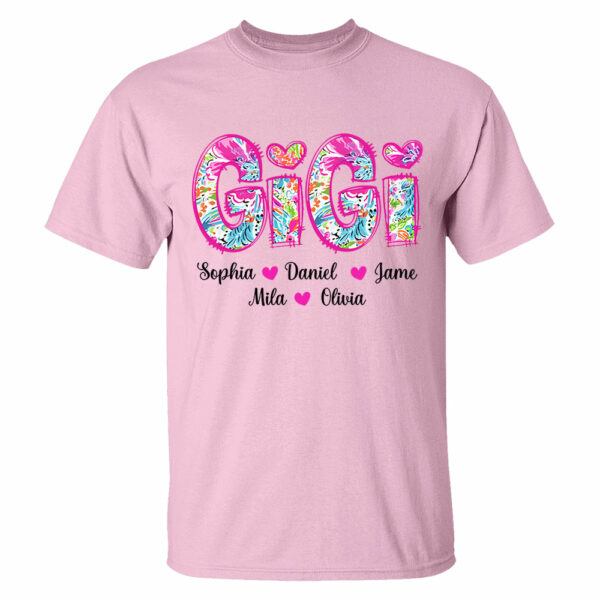 Personalized Grandma Shirt, Custom Nickname and Kid, Gift For Mother's Day T1807 - Image 4