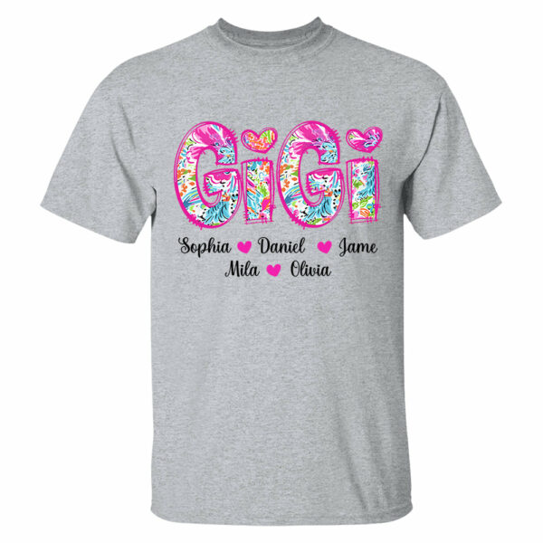 Personalized Grandma Shirt, Custom Nickname and Kid, Gift For Mother's Day T1807 - Image 10