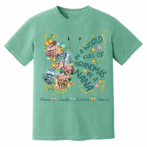 Personalized Grandma Shirt In a World Full of Grandmas Be a Mimi Custom T-Shirt with Grandkids Names - Gift for Mother's Day T1807 - Image 14