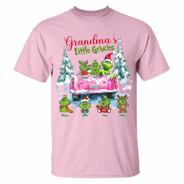 Personalized Grandma's Little Grandkids Christmas Shirt - Image 9