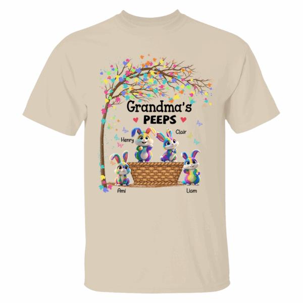 Personalized Grandma's Peeps Easter Day Shirt - Image 5