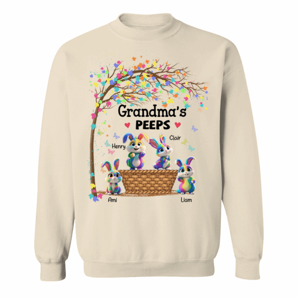 Personalized Grandma's Peeps Easter Day Shirt - Image 6