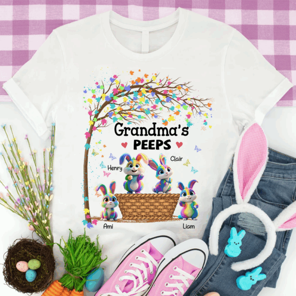 Personalized Grandma's Peeps Easter Day Shirt