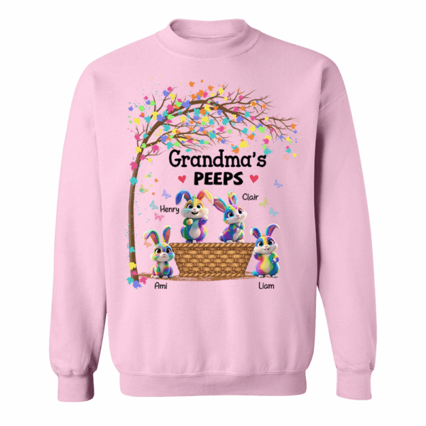 Personalized Grandma's Peeps Easter Day Shirt - Image 9