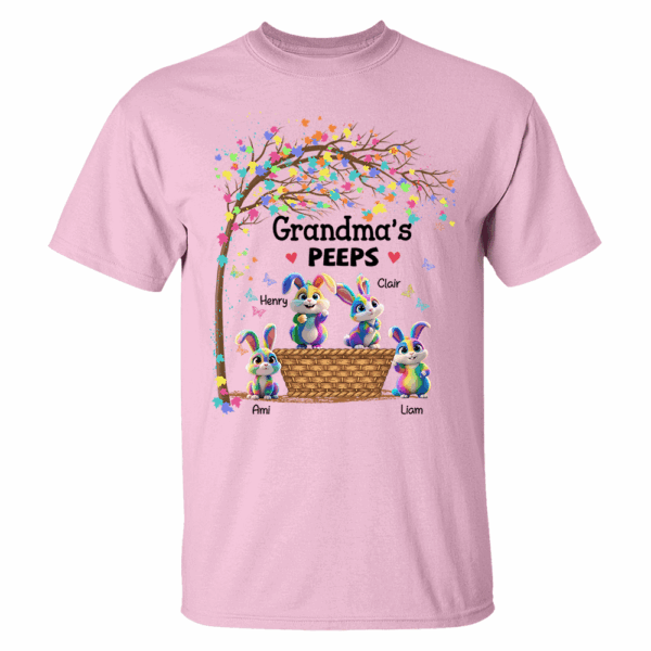 Personalized Grandma's Peeps Easter Day Shirt - Image 8