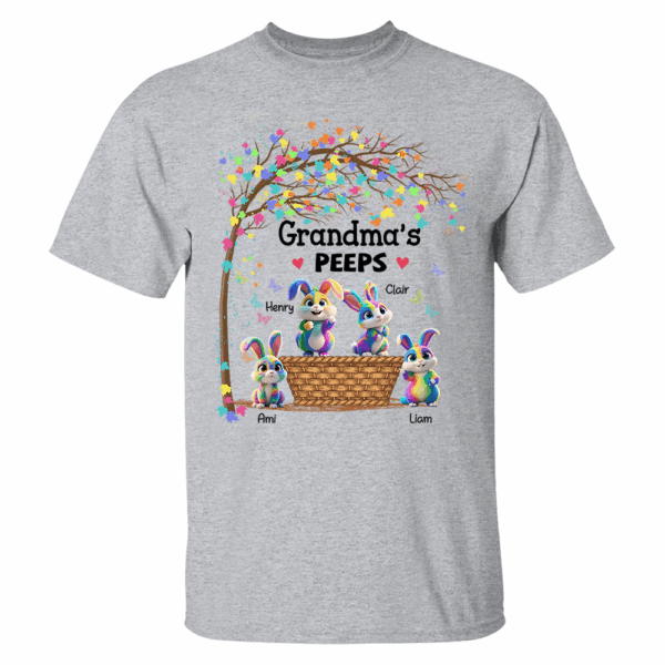 Personalized Grandma's Peeps Easter Day Shirt - Image 11