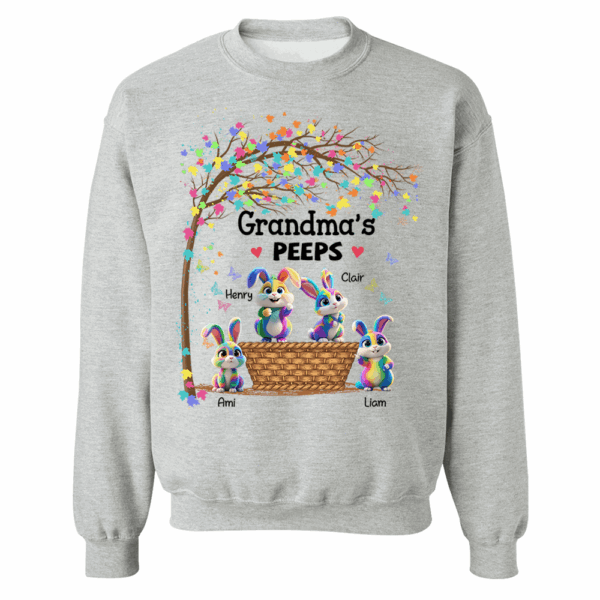 Personalized Grandma's Peeps Easter Day Shirt - Image 12
